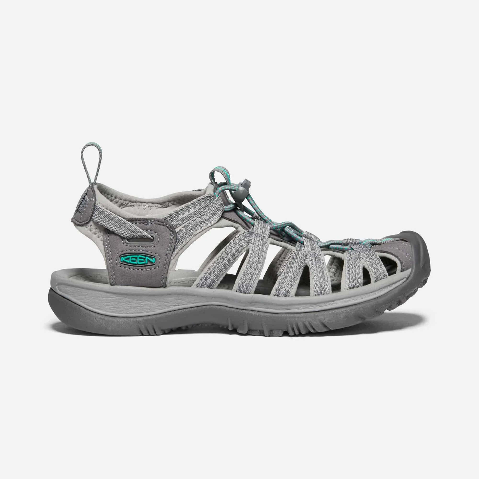 Keen Women's Whisper Medium Grey Peacock  Sandals