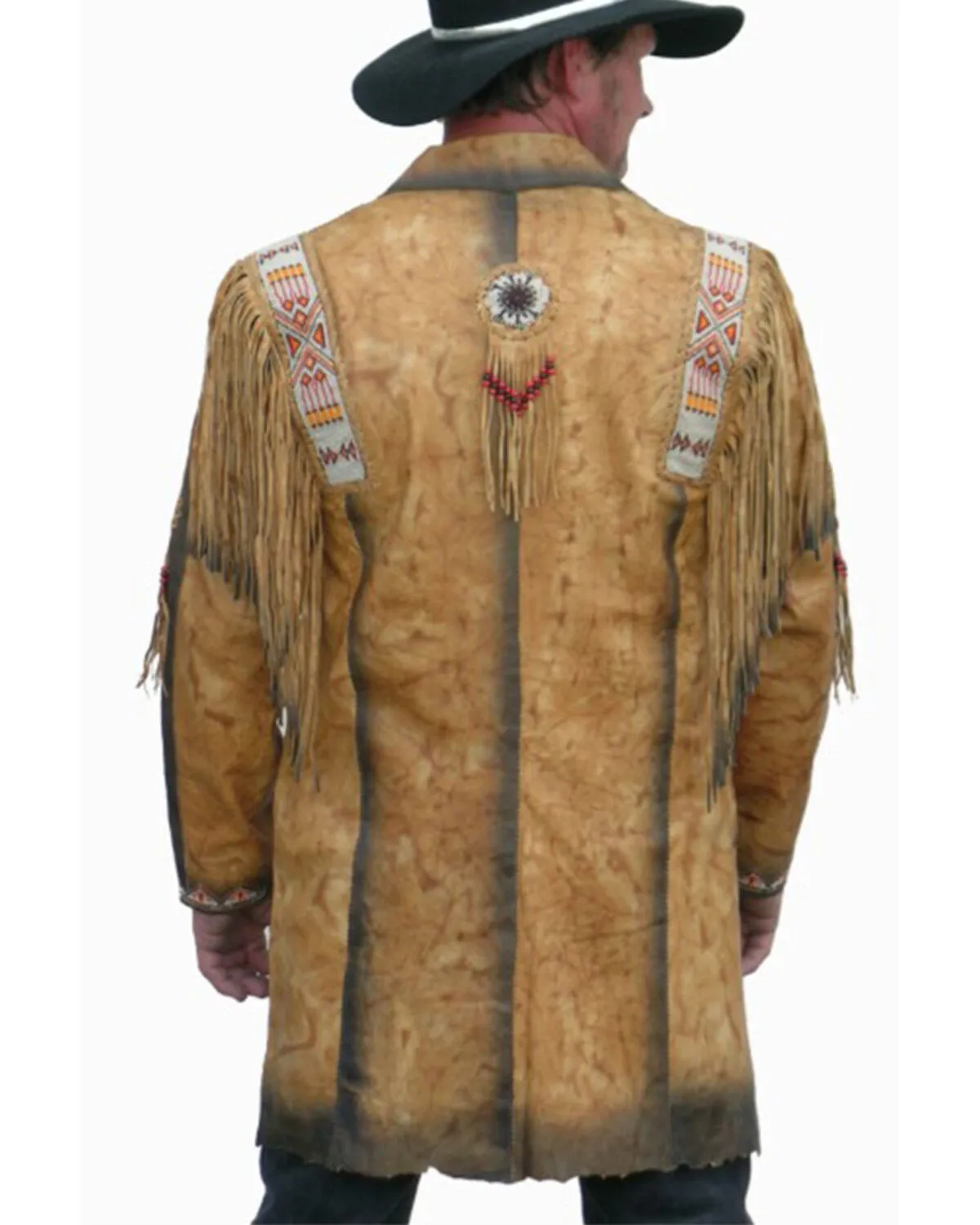 Kobler Leather Men's Fargo Beaded Long Jacket