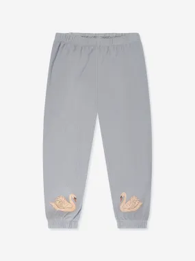 Konges Sljd Girls Itty Swan Joggers in Blue