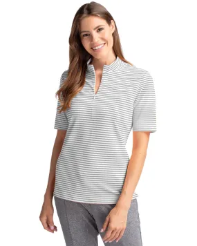 Ladies Virtue Eco Pique Stripe Polo