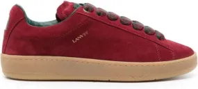 Lanvin Lite Curb suede sneakers Red