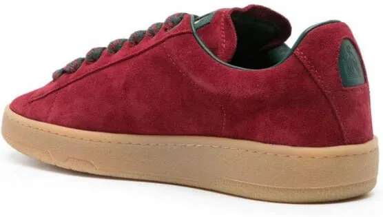 Lanvin Lite Curb suede sneakers Red