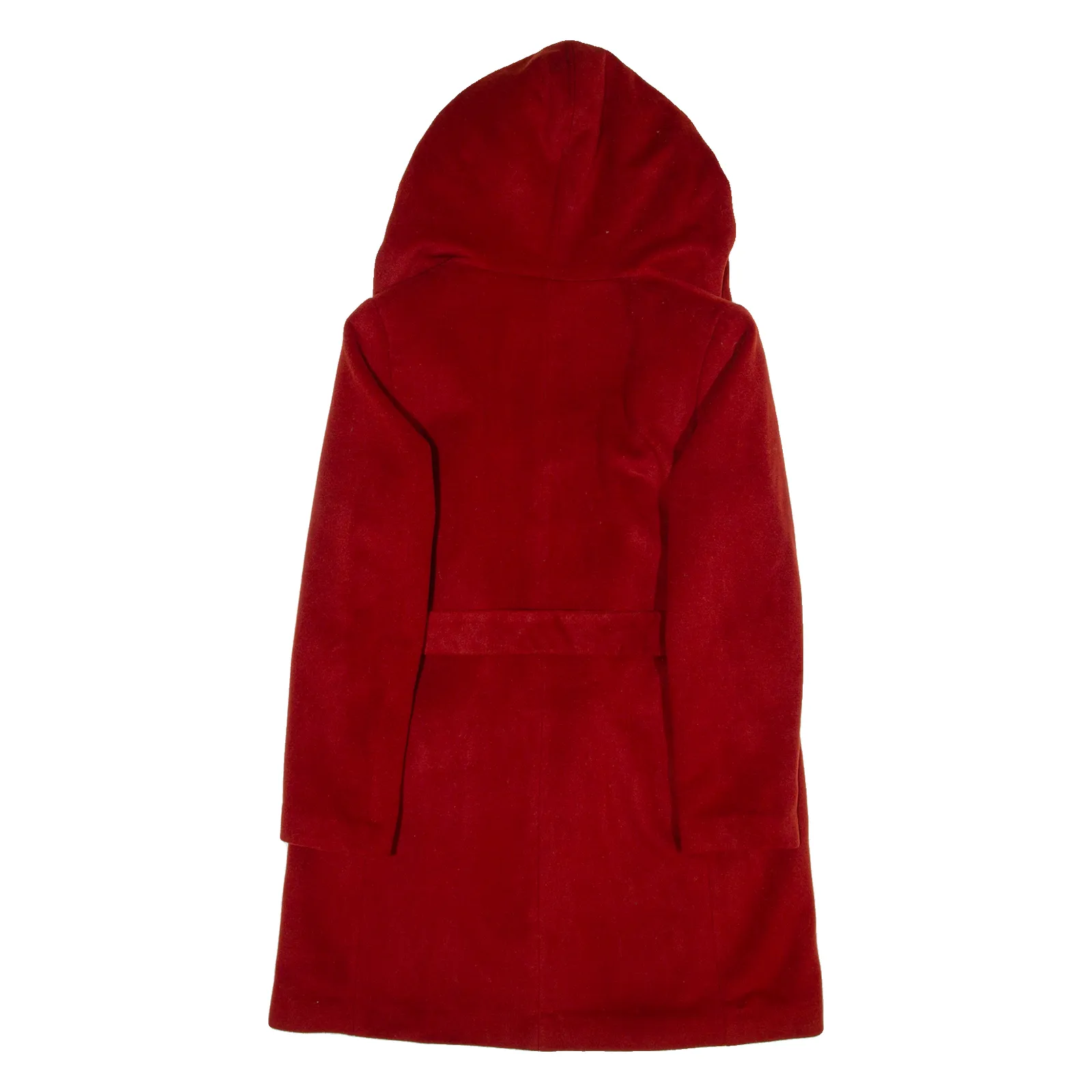 LAUREN RALPH LAUREN Soft Touch Womens Jacket Red Wool Hooded M