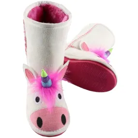 Lazy One Boys' & Girls' Unicorn Toasty Toez Slipper