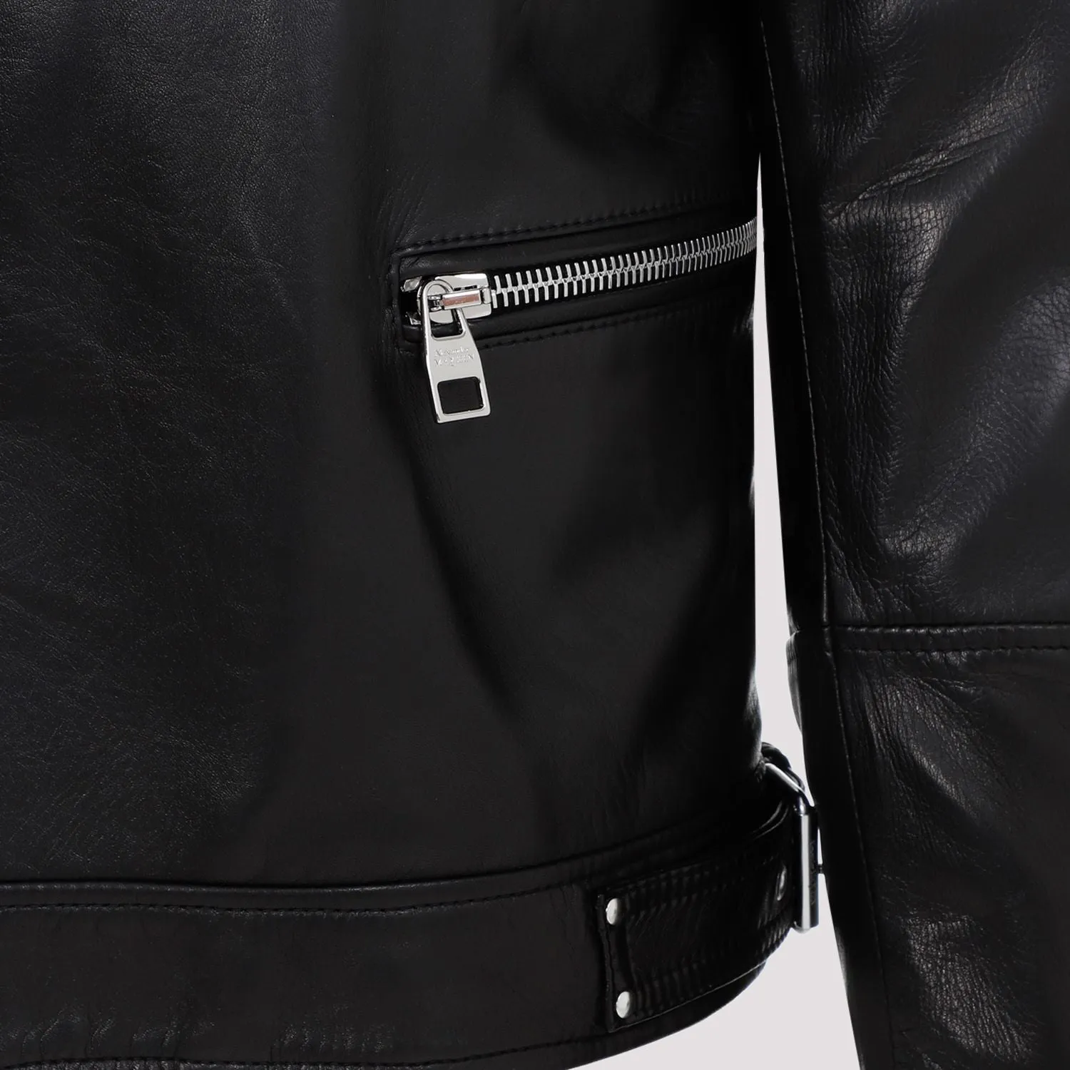 LEATHER BIKER JACKET