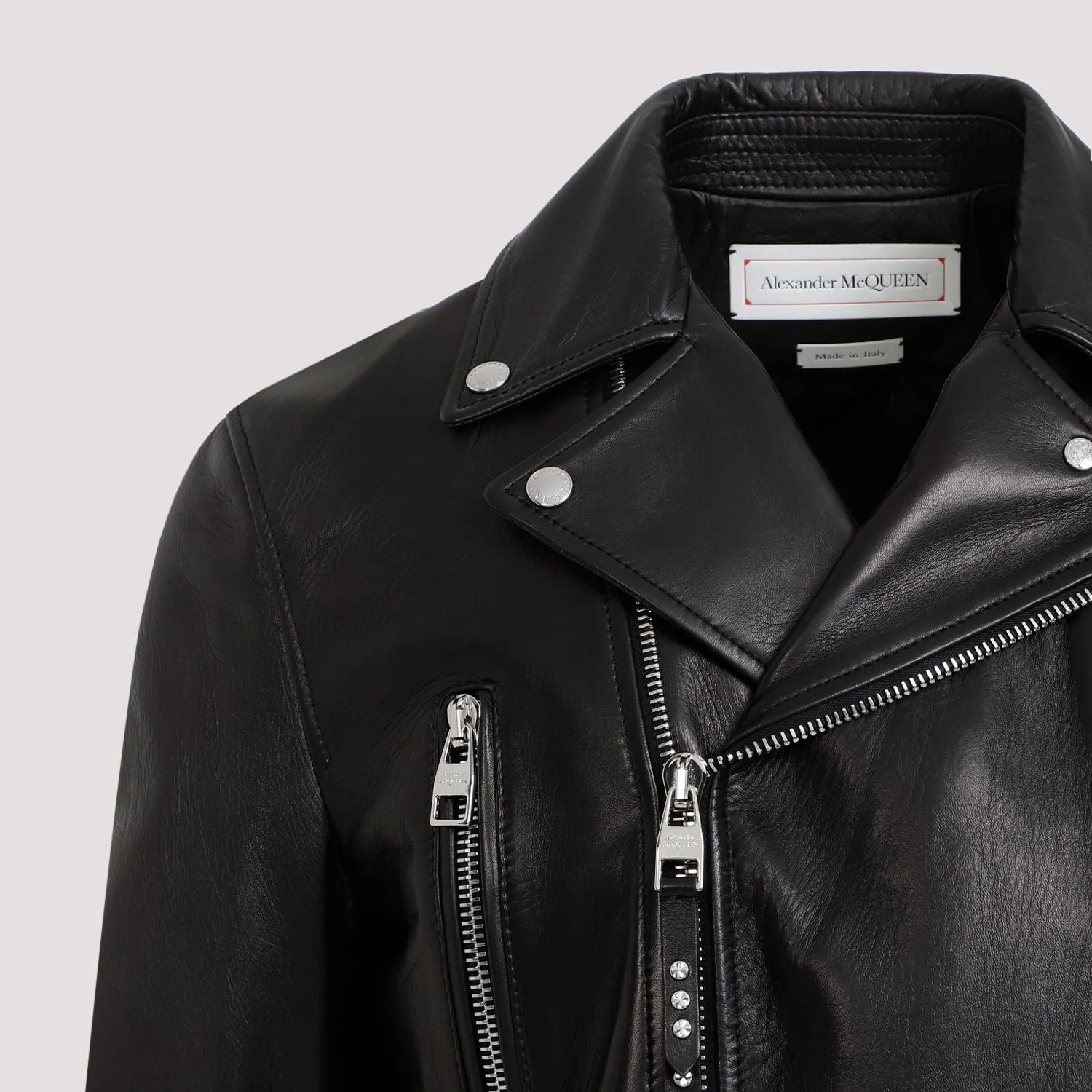 LEATHER BIKER JACKET