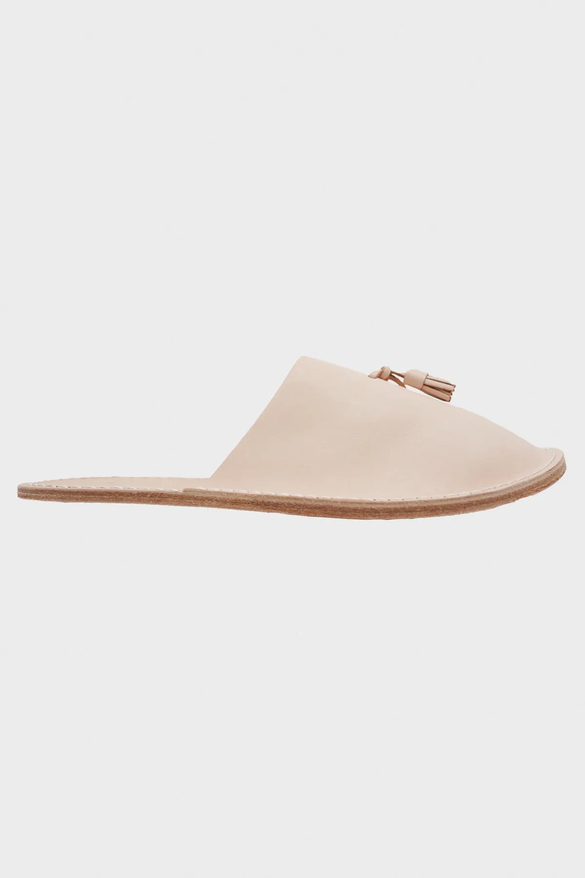 Leather Slipper - Natural