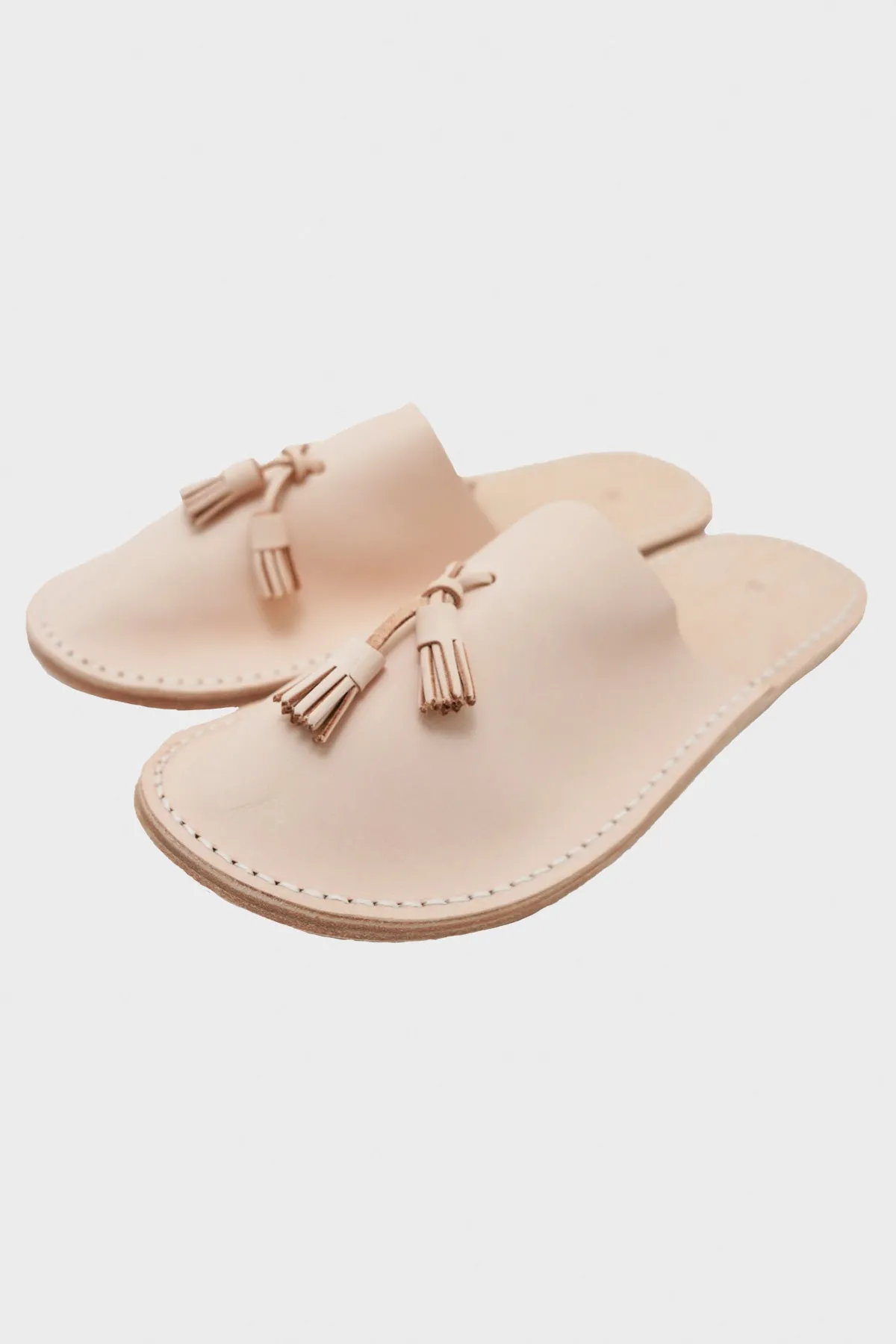 Leather Slipper - Natural