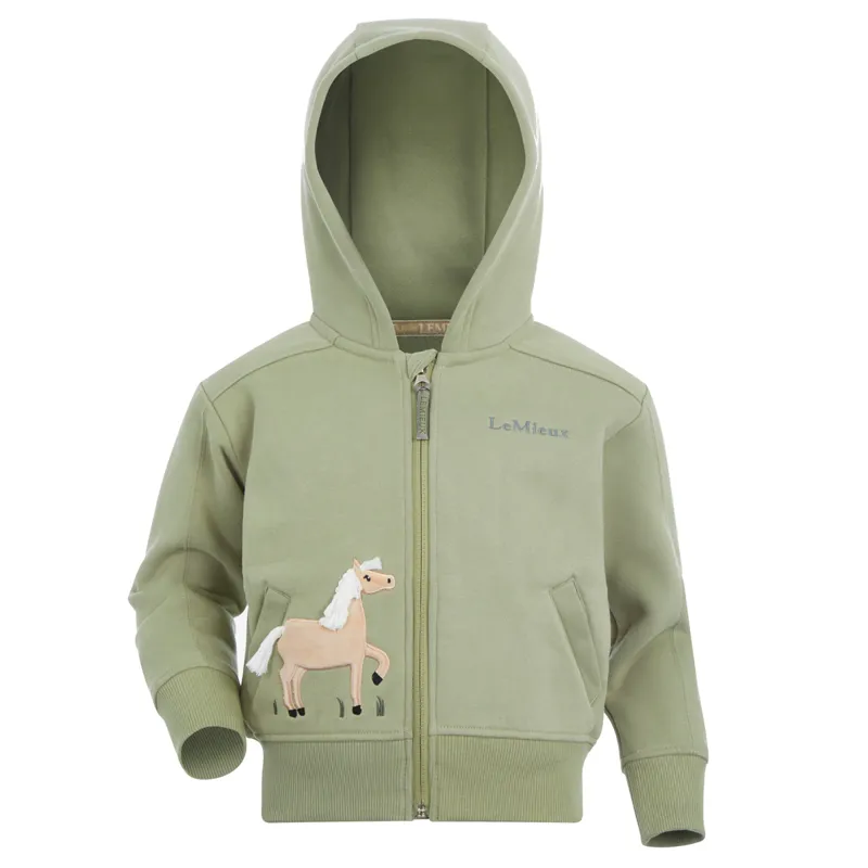 LeMieux Mini Charlie Zip Through Junior Hoodie - Fern