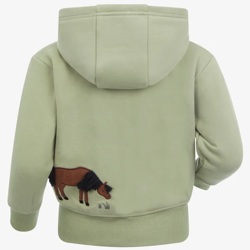 LeMieux Mini Charlie Zip Through Junior Hoodie - Fern