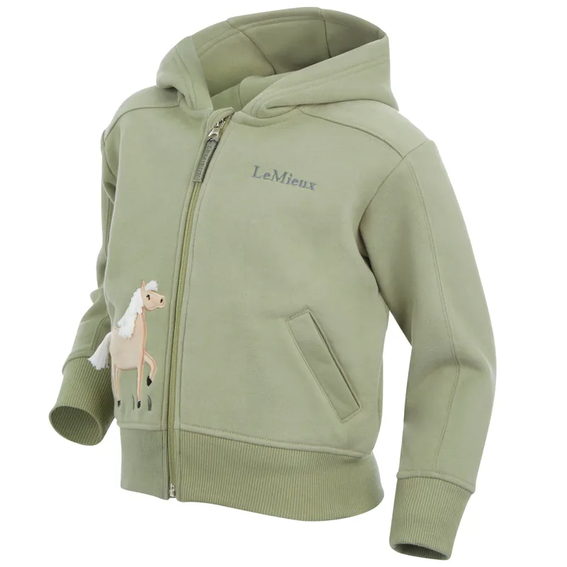 LeMieux Mini Charlie Zip Through Junior Hoodie - Fern