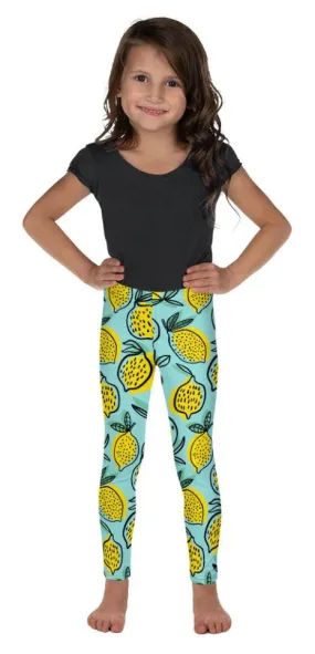 Lemon Pattern Kid's Leggings