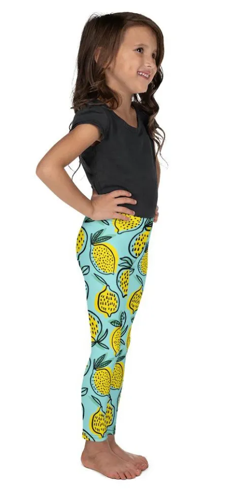 Lemon Pattern Kid's Leggings