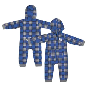 Lids Infant Colosseum  Royal Kentucky Wildcats Full-Zip Plaid Hoodie Long Sleeve Jumper