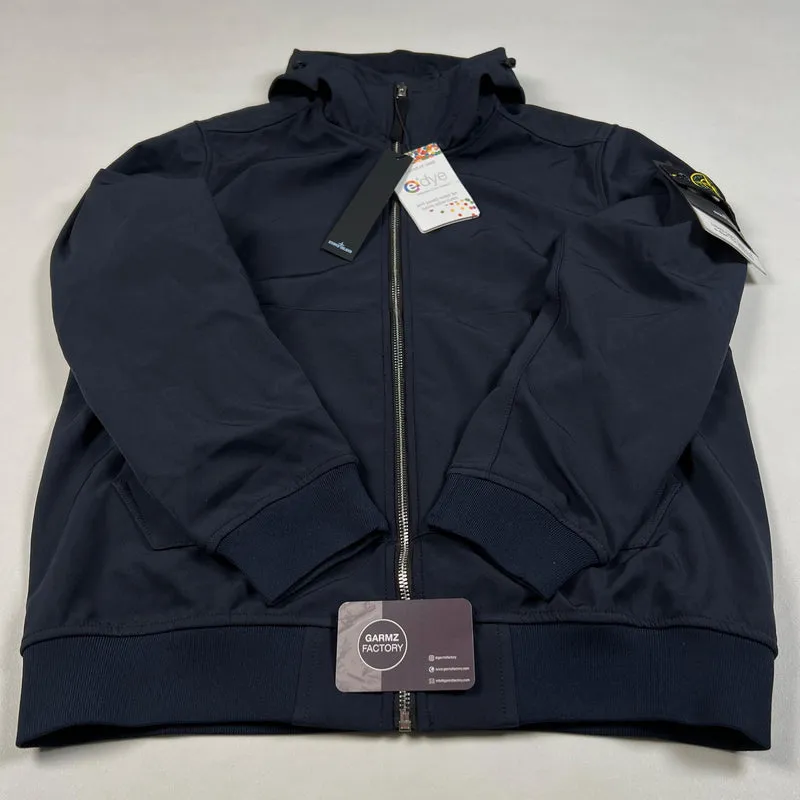 Light Soft Shell-R e-dye technology Hooded Jacket Navy