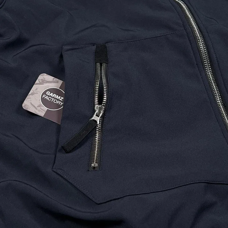 Light Soft Shell-R e-dye technology Hooded Jacket Navy