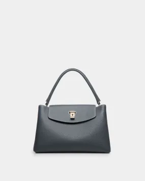 Lock Me Top Handle Bag in Leather