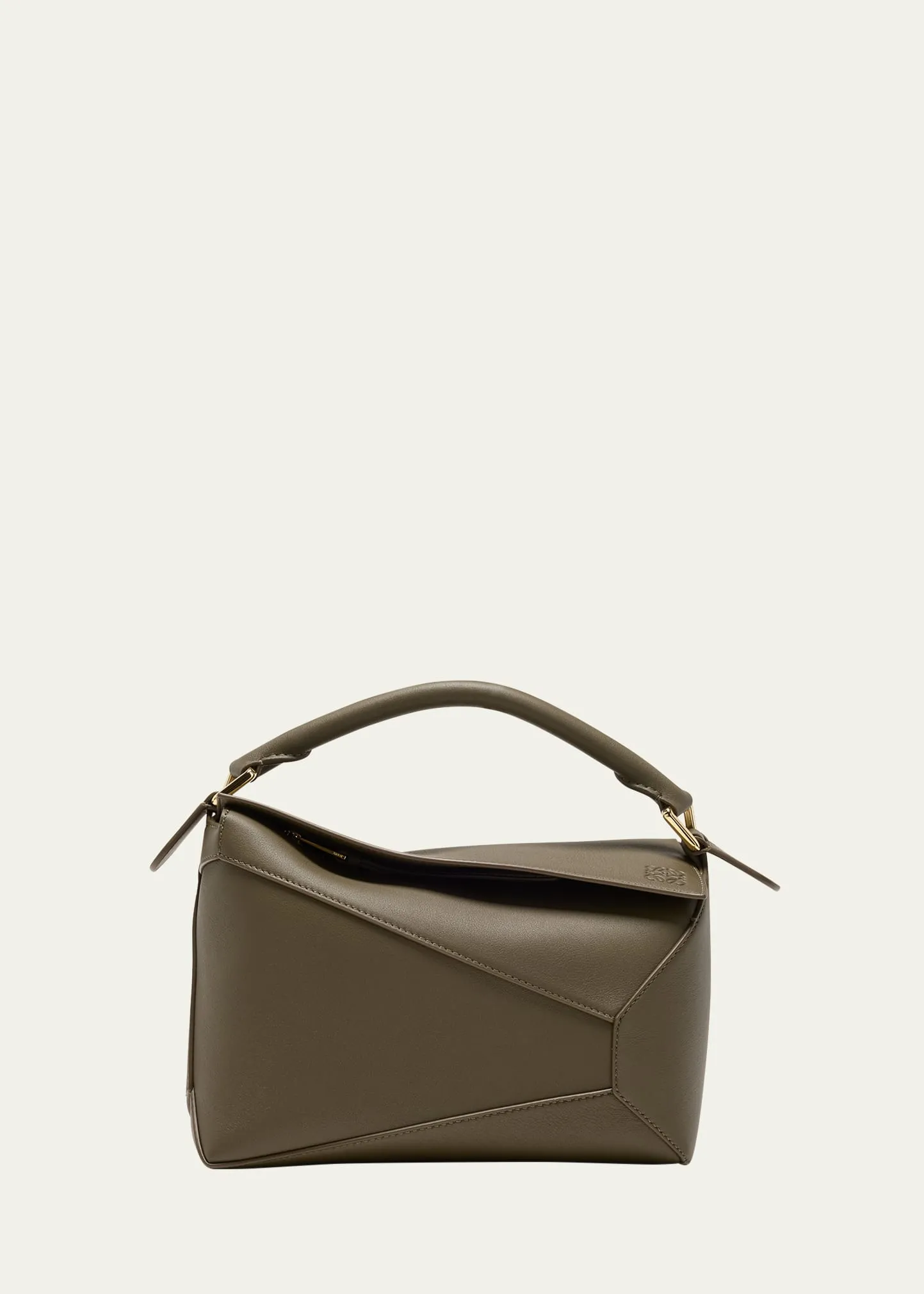 Loewe Puzzle Edge Small Top-Handle Bag in Leather