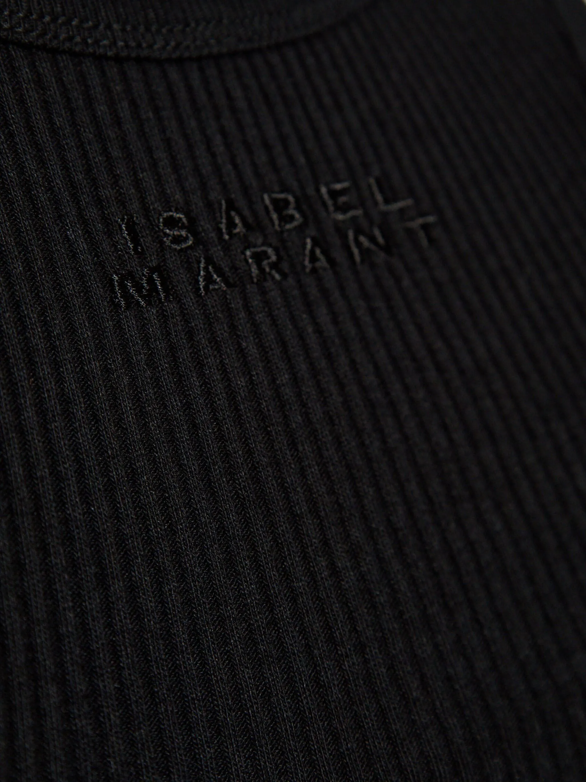 logo-embroidered tank top