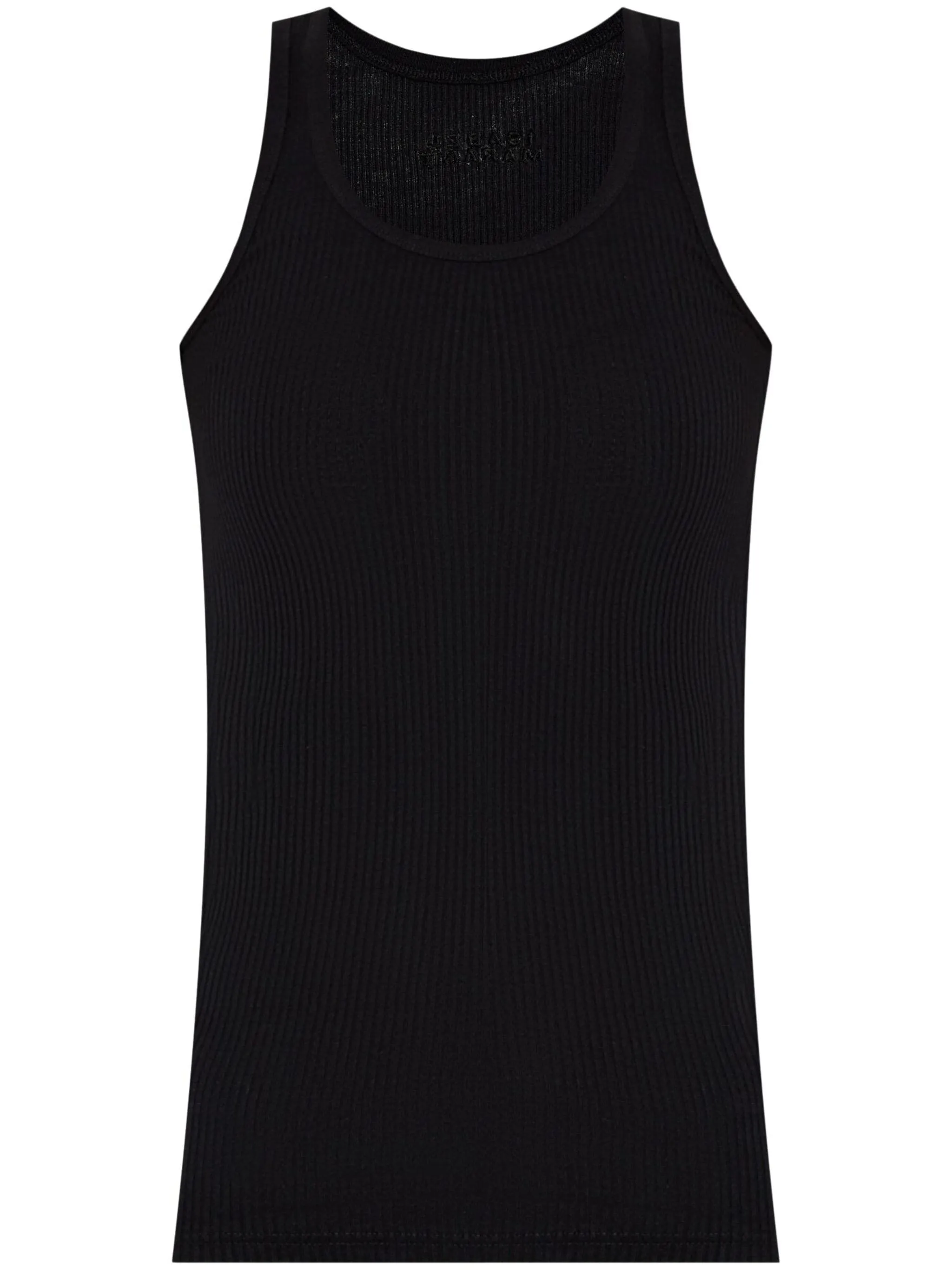 logo-embroidered tank top