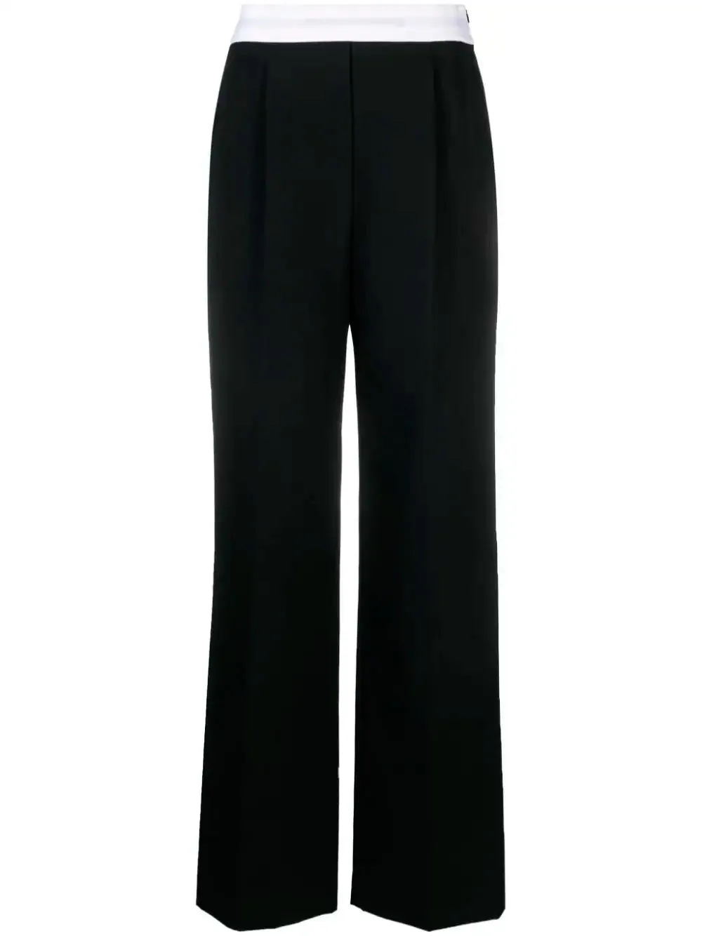 Logo-waistband trousers