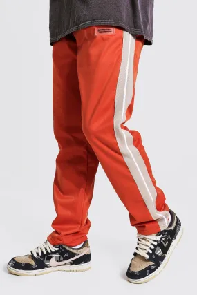 Loose Official Man Tricot Joggers With Tape | boohooMAN UK