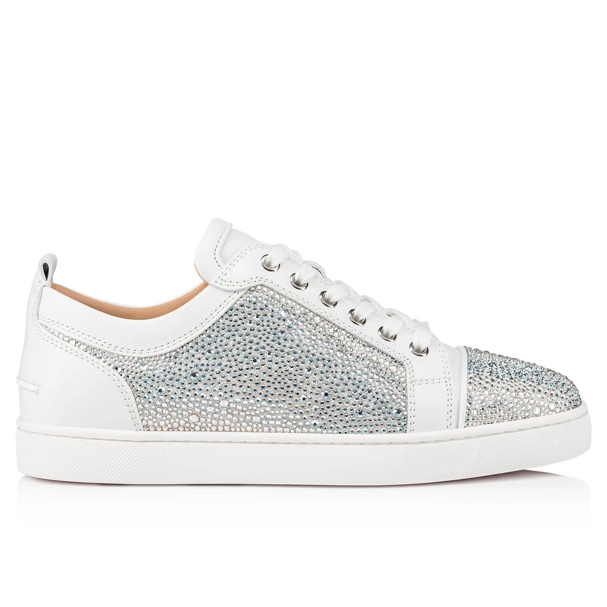 Louis Junior Strass Sneakers - Suede and strass - White - Men