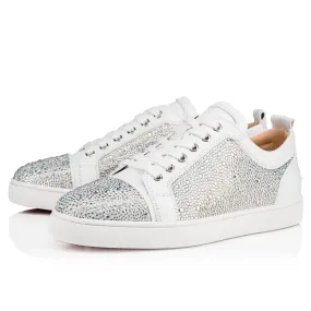 Louis Junior Strass Sneakers - Suede and strass - White - Men