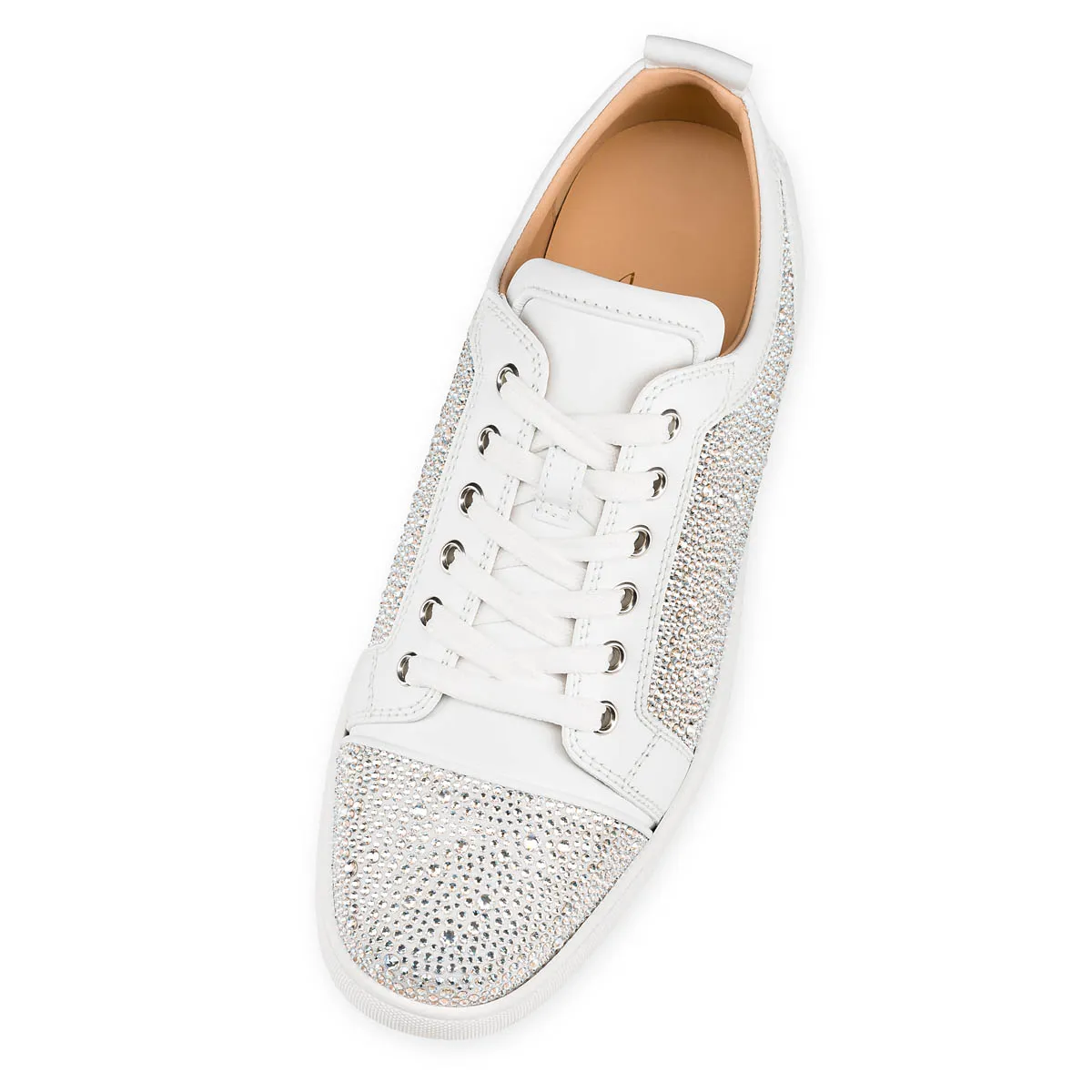 Louis Junior Strass Sneakers - Suede and strass - White - Men