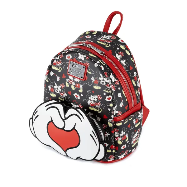 Loungefly x Disney Mickey Minnie Mouse Heart Hands Mini Backpack