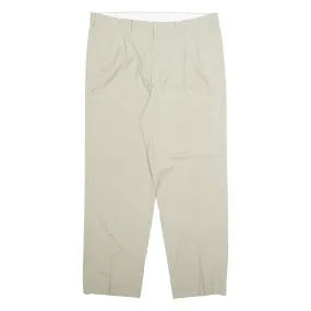 LUOMO Chino Mens Trousers Beige Regular Straight W36 L29