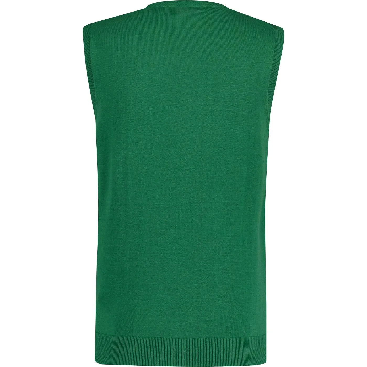 Lyle & Scott Retro Cotton Crew Neck Vest Green