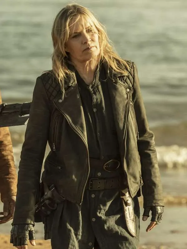 Madison Clark Fear the Walking Dead 2023 Black Leather Jacket