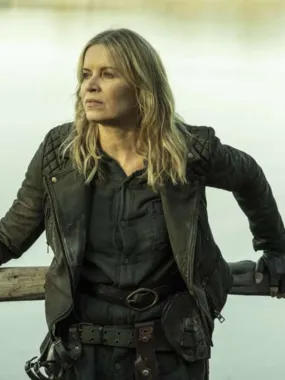 Madison Clark Fear the Walking Dead 2023 Black Leather Jacket