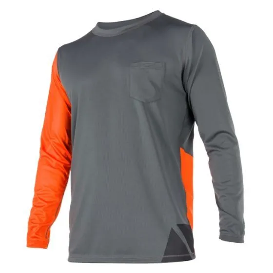 Magic Marine Cube Quick Dry Mens Long Sleeve Rash Vest 2021 - Orange