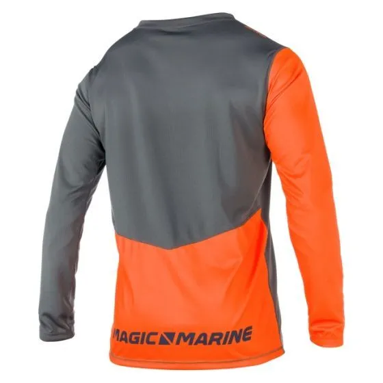 Magic Marine Cube Quick Dry Mens Long Sleeve Rash Vest 2021 - Orange