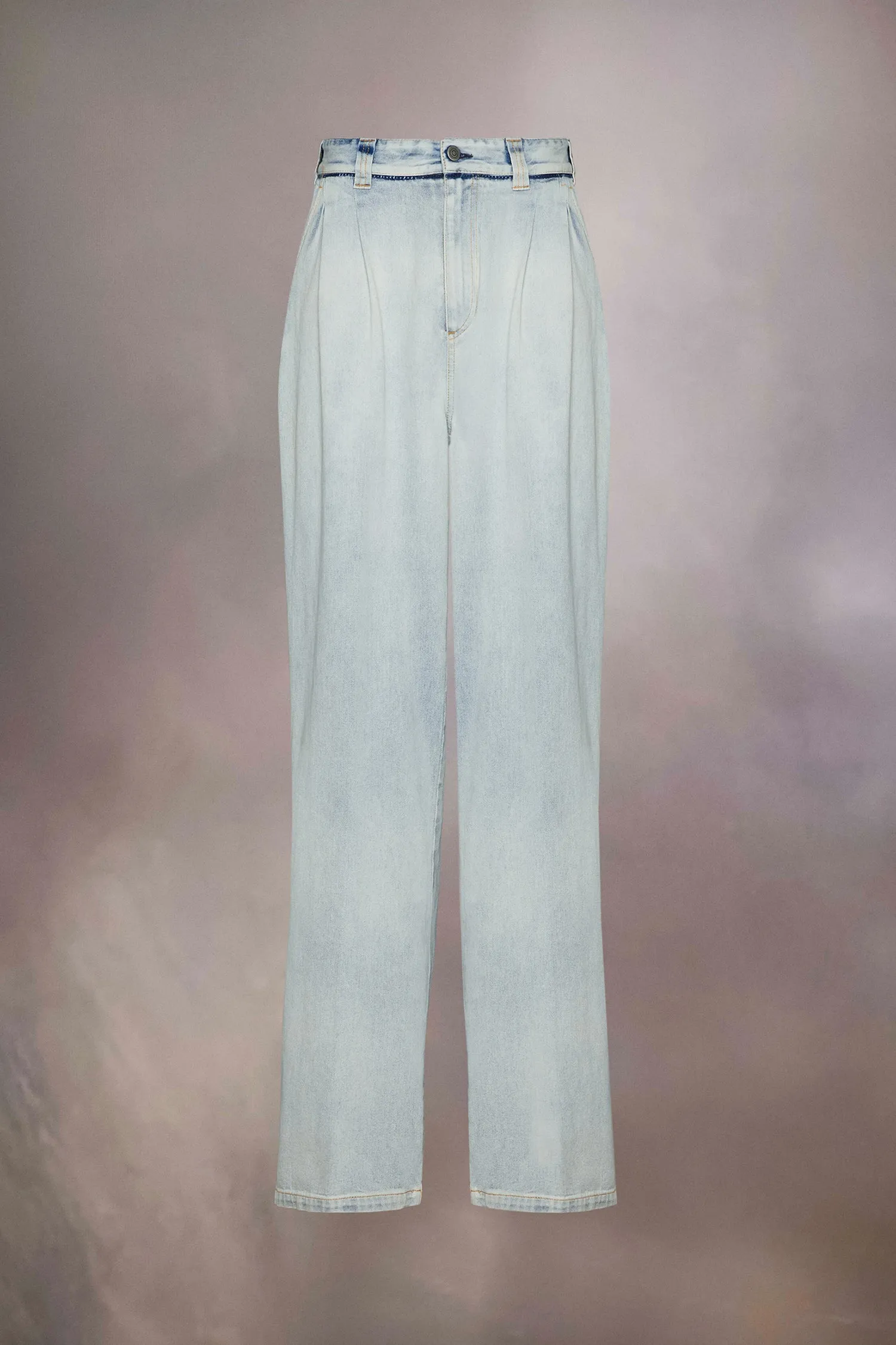 Maison Margiela   MEMORY OF OVERSIZED JEANS  IN LIGHT BLUE, SS24