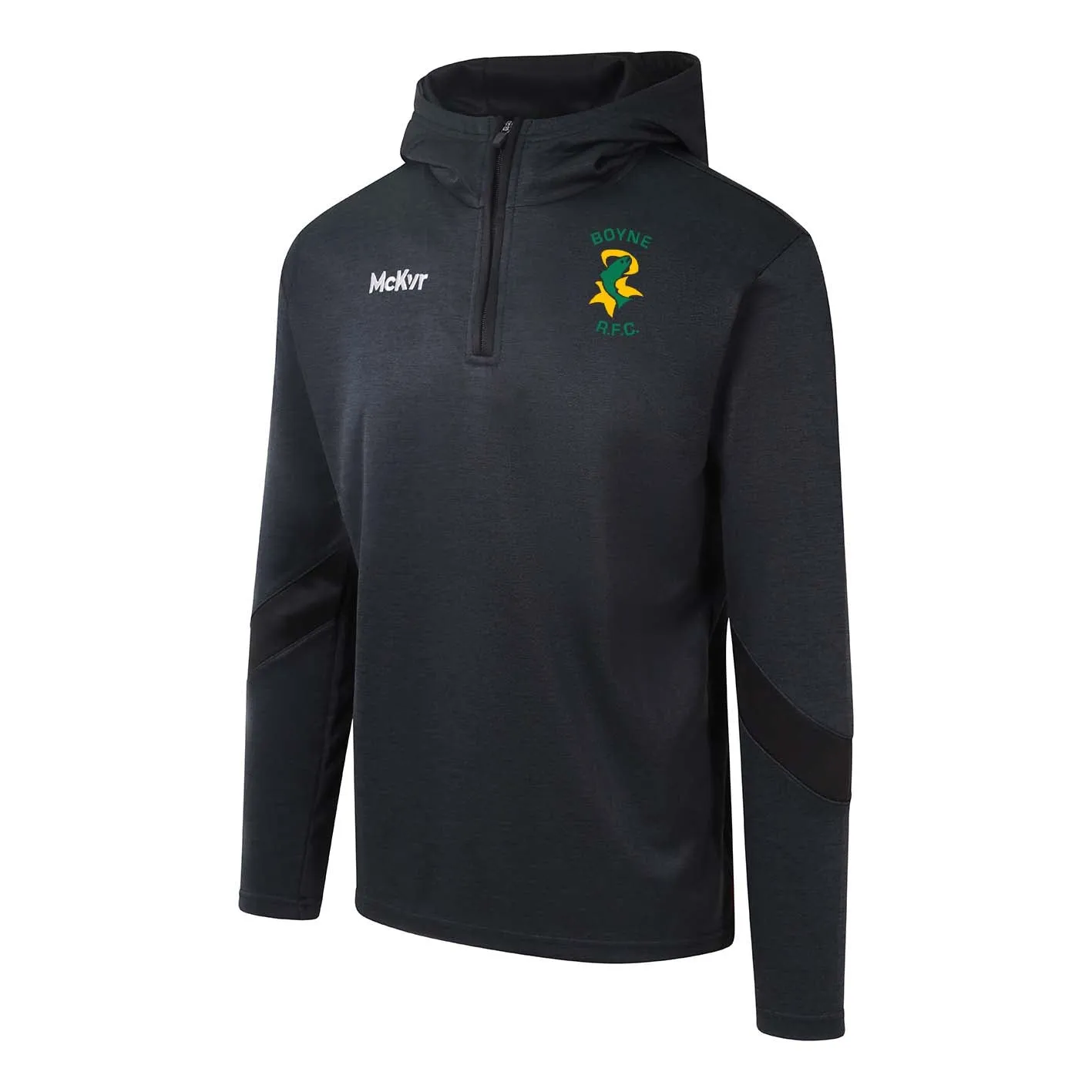 Mc Keever Boyne RFC Core 22 1/4 Zip Hoodie - Adult - Black