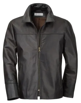 Men horse leather jacket pull up, Black brown | Manufactum