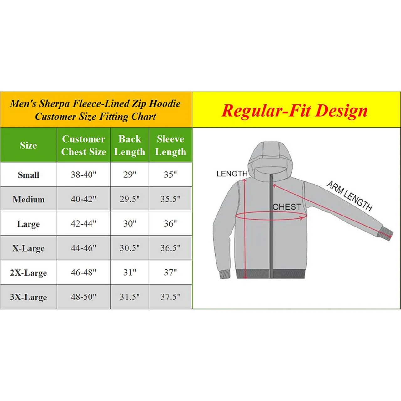 Men's Tech Sherpa Fleece-Lined Zip-up Hoodie (2-Pack)