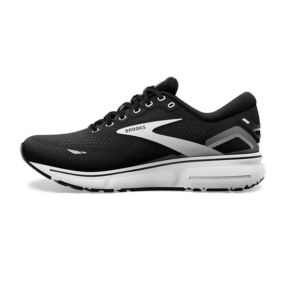 Men's Ghost 15 Running Shoe- Black/Blackened Pearl/White- Regular (D)