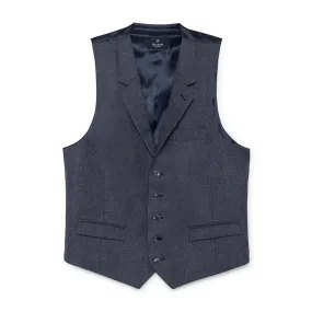 Men's Hackett, Flannel Birdseye Waistcoat in Navy