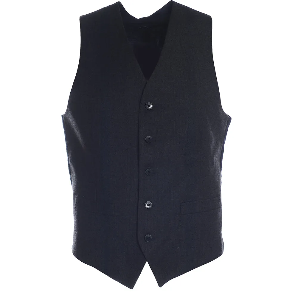 Mens Hackett London Flannel Pinhead Waistcoat in Grey