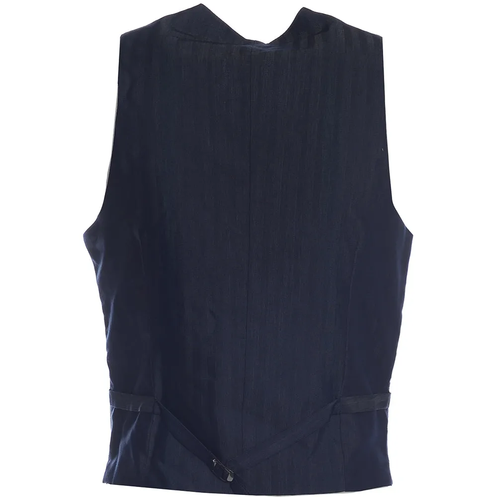 Mens Hackett London Flannel Pinhead Waistcoat in Grey