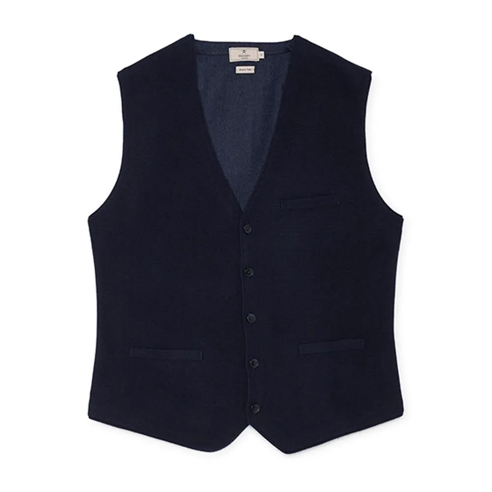 Men's Hackett, Mayfair Flannel Waistcoat in Navy