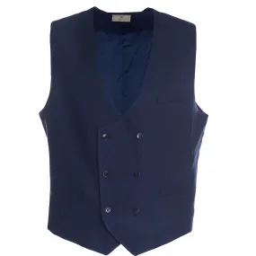 Men's Hackett, Mayfair Hopsack DB Waistcoat in Navy