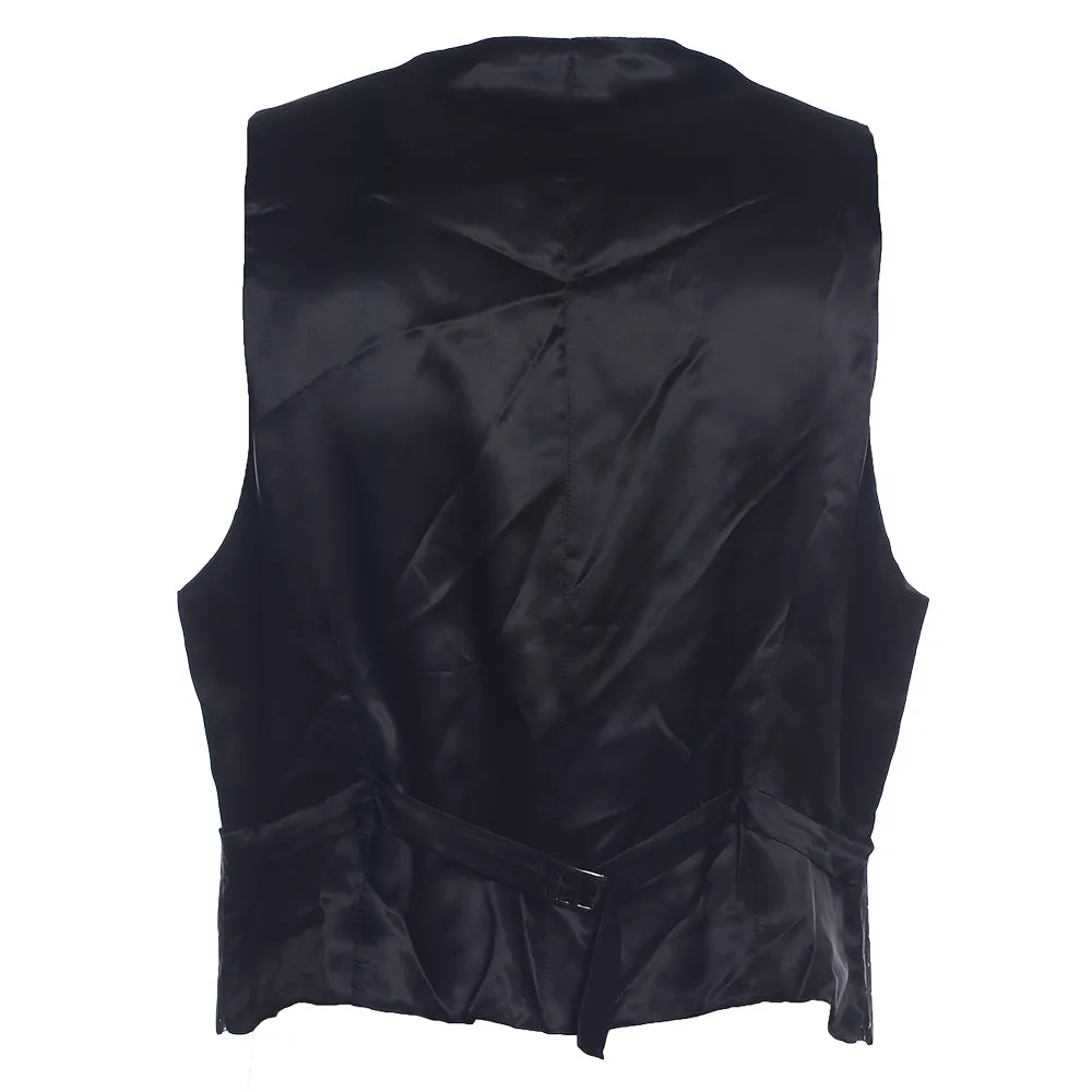 Men's Hackett, Paisley Dress Waistcoat in Black