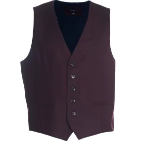 Men's Hackett, Will Waistcoat in Burgundy