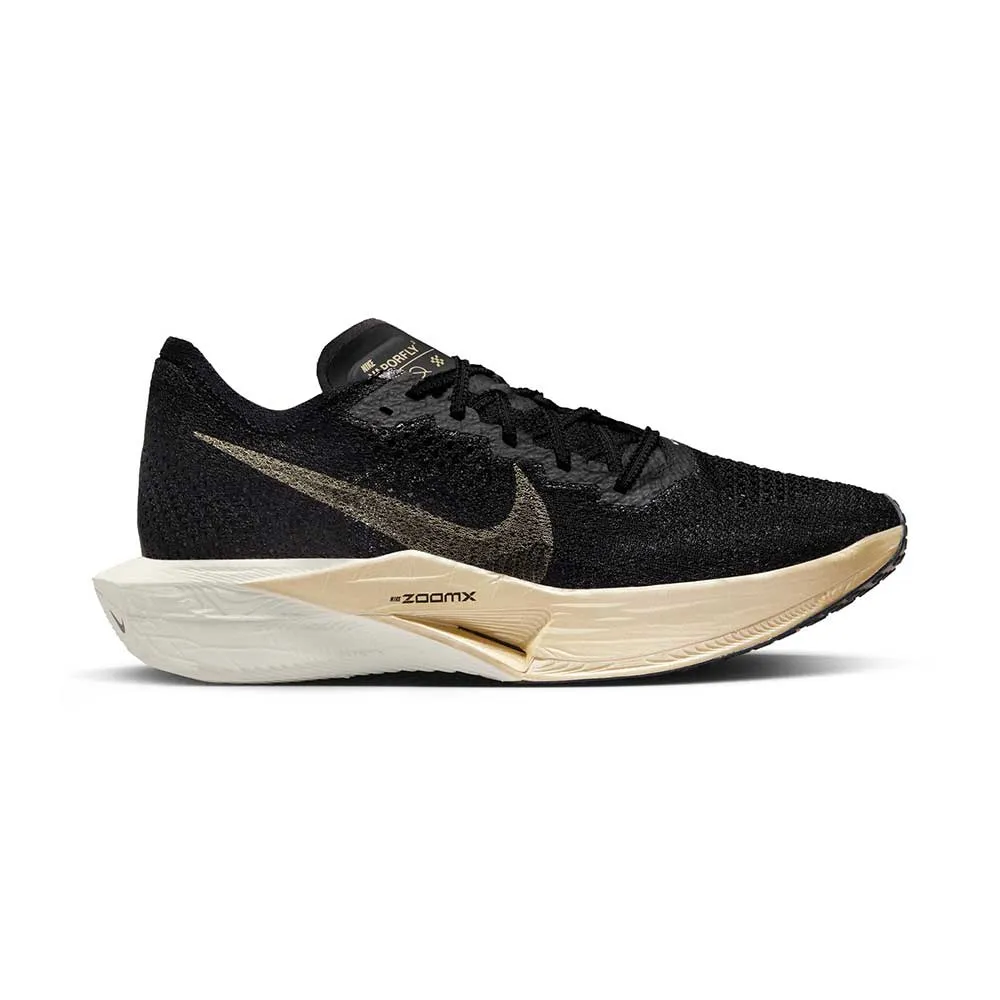 Men's Nike ZoomX Vaporfly Next% 3 Running Shoe - Black/Mtlc Gold Grain/Black Oatmeal - Regular (D)