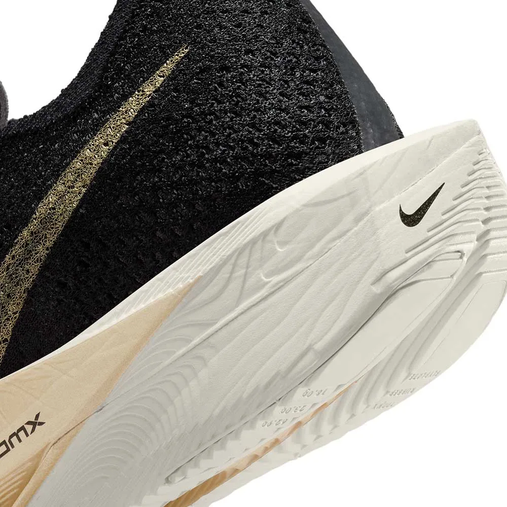 Men's Nike ZoomX Vaporfly Next% 3 Running Shoe - Black/Mtlc Gold Grain/Black Oatmeal - Regular (D)